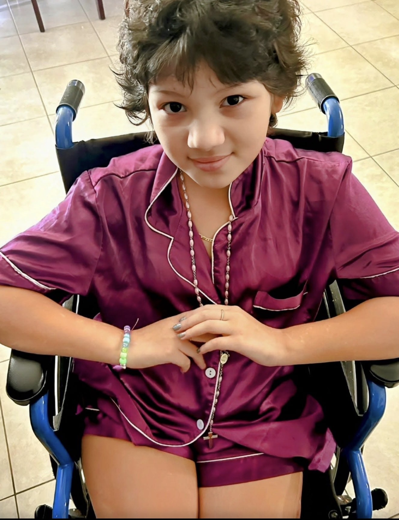 A child the Tour de Taverns has supported