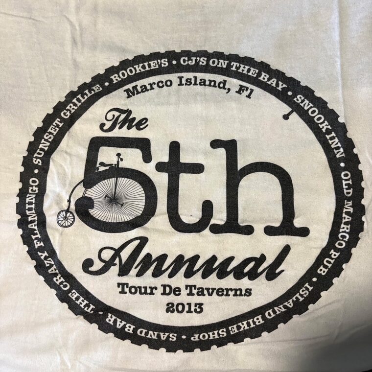 Tour de Taverns 2013 shirt